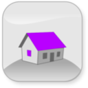 download House clipart image with 270 hue color