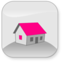 download House clipart image with 315 hue color