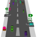 download Road clipart image with 270 hue color