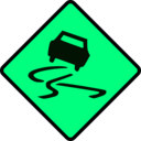 download Slippery When Wet clipart image with 90 hue color