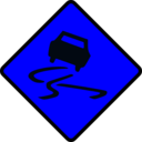 download Slippery When Wet clipart image with 180 hue color