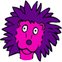 download Drawn Lion clipart image with 270 hue color