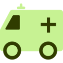 download Ambulance clipart image with 45 hue color