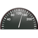download Speedometer clipart image with 315 hue color