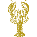 download Lobster clipart image with 45 hue color