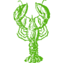 download Lobster clipart image with 90 hue color