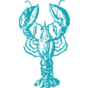 download Lobster clipart image with 180 hue color