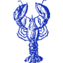 download Lobster clipart image with 225 hue color