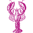 download Lobster clipart image with 315 hue color