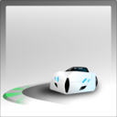 download Turning Car clipart image with 135 hue color