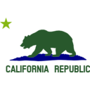 download Flag Of California Bear Star Plot Title Solid clipart image with 90 hue color