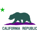 download Flag Of California Bear Star Plot Title Solid clipart image with 135 hue color