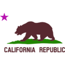 download Flag Of California Bear Star Plot Title Solid clipart image with 315 hue color