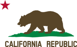 Flag Of California Bear Star Plot Title Solid