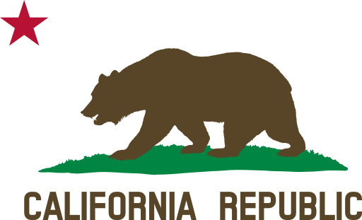 Flag Of California Bear Star Plot Title Solid