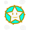 download Smiling Star clipart image with 45 hue color