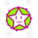 download Smiling Star clipart image with 315 hue color