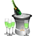 download Champagne On Ice Remix clipart image with 45 hue color