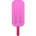 download Strawberry Popsicle clipart image with 315 hue color