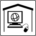 download Hotel Icon Has Internet In Room clipart image with 45 hue color