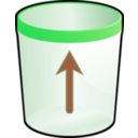 download Trash Bins clipart image with 270 hue color