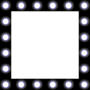 download Showbiz Make Up Mirror Style Frame clipart image with 180 hue color