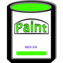 download Paint Can Yellow No34 clipart image with 45 hue color