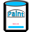 download Paint Can Yellow No34 clipart image with 135 hue color