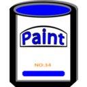 download Paint Can Yellow No34 clipart image with 180 hue color