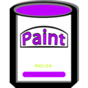 download Paint Can Yellow No34 clipart image with 225 hue color