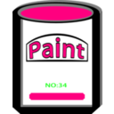 download Paint Can Yellow No34 clipart image with 270 hue color
