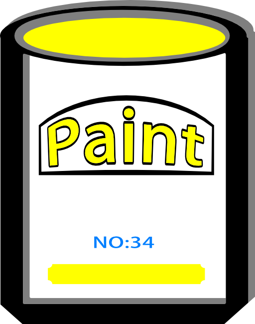 Paint Can Yellow No34