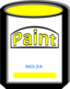 Paint Can Yellow No34