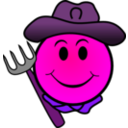 download Farmer Smiley clipart image with 270 hue color