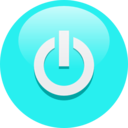download Multicolor Power Buttons clipart image with 180 hue color