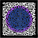 download Muster 52c Maze With Sun clipart image with 225 hue color