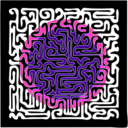 download Muster 52c Maze With Sun clipart image with 270 hue color