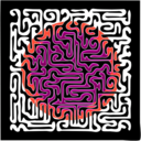 download Muster 52c Maze With Sun clipart image with 315 hue color
