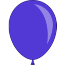 download Balloon clipart image with 180 hue color