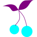 download Cherry clipart image with 180 hue color