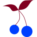 download Cherry clipart image with 225 hue color