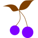 download Cherry clipart image with 270 hue color