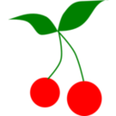 download Cherry clipart image with 0 hue color