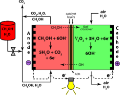 Direct Methanol Alkaline Fuel Cell Color Anion Exchange Membrane