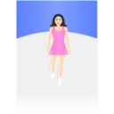 download Ice Skater clipart image with 0 hue color