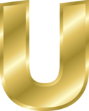 Effect Letters Alphabet Gold