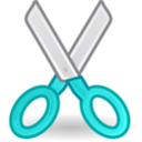 download Tango Edit Cut clipart image with 180 hue color