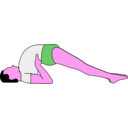 download Setu Bandha Sarvangasana clipart image with 270 hue color