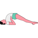 download Setu Bandha Sarvangasana clipart image with 315 hue color