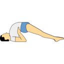 download Setu Bandha Sarvangasana clipart image with 0 hue color